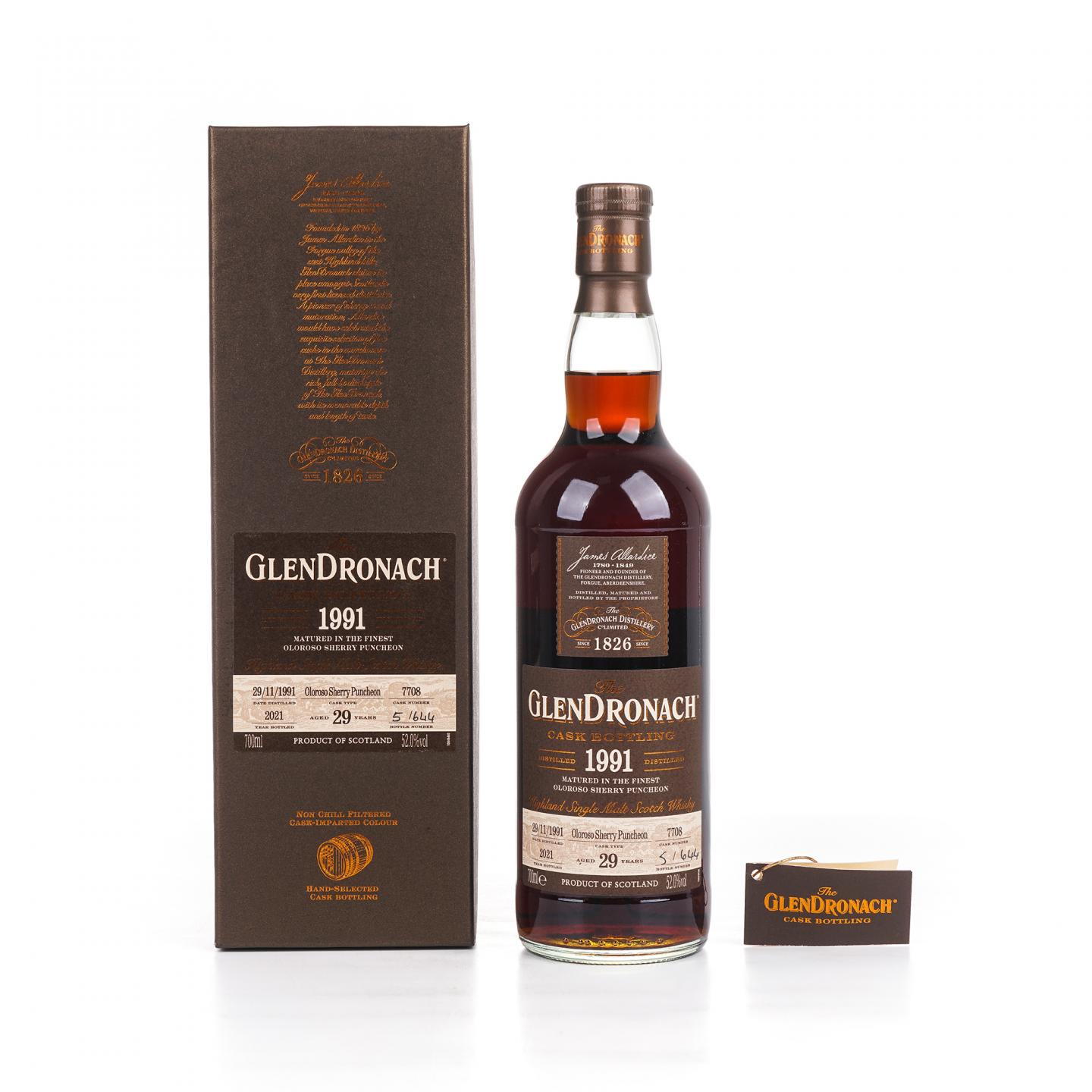 Glendronach 格兰多纳 29年 1991-2021 雪莉桶#7708
