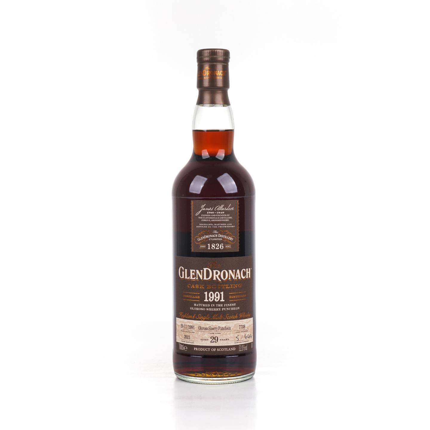 Glendronach 格兰多纳 29年 1991-2021 雪莉桶#7708