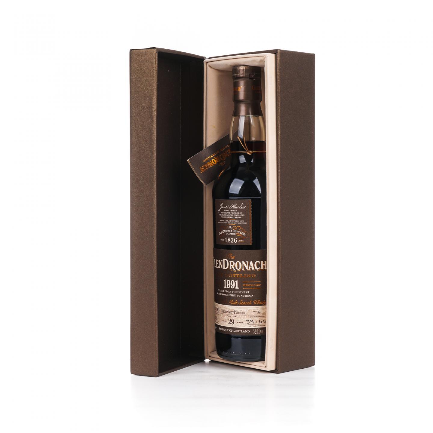 Glendronach 格兰多纳 29年 1991-2021 雪莉桶#7708 瓶码39