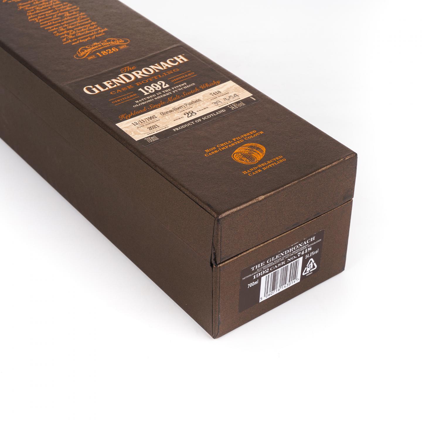 Glendronach 格兰多纳 28年 1992-2021 雪莉桶#7418