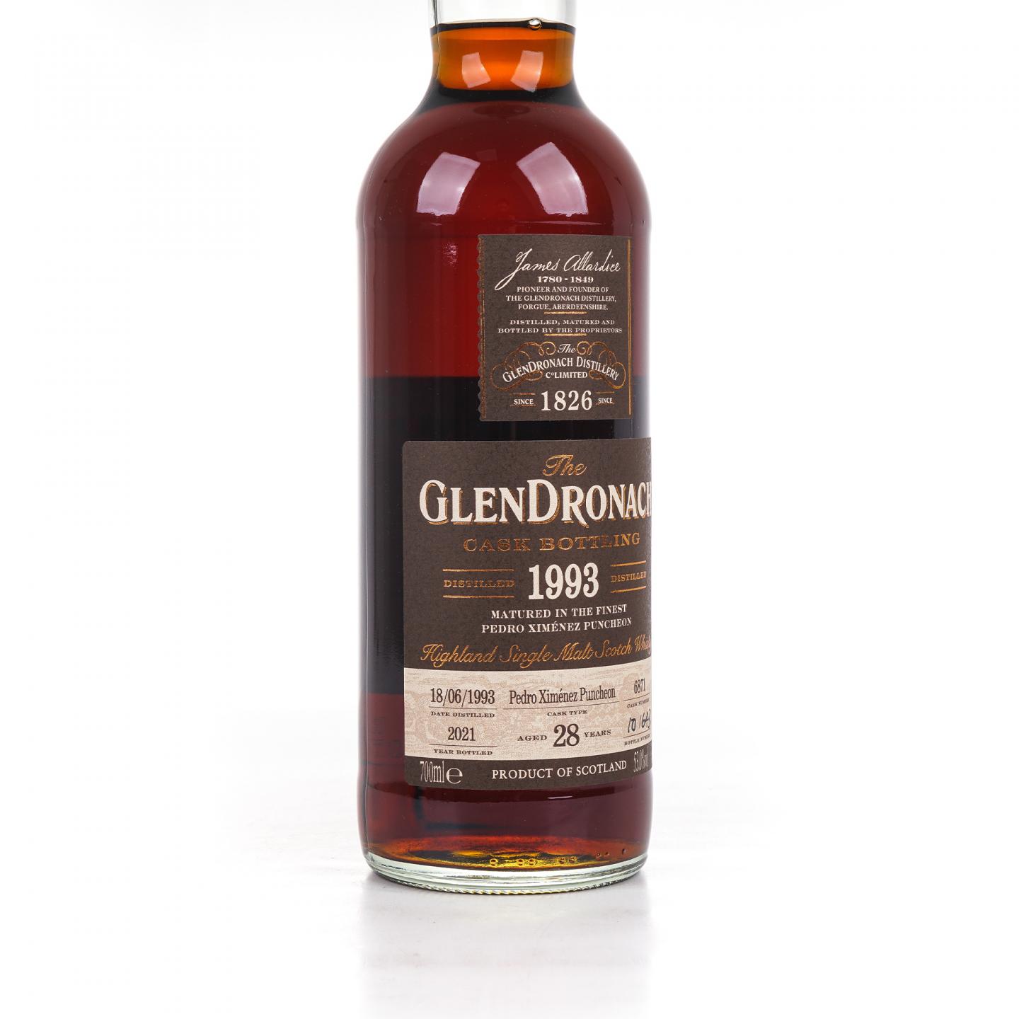 Glendronach 格兰多纳 28年 1993-2021 雪莉桶#6871