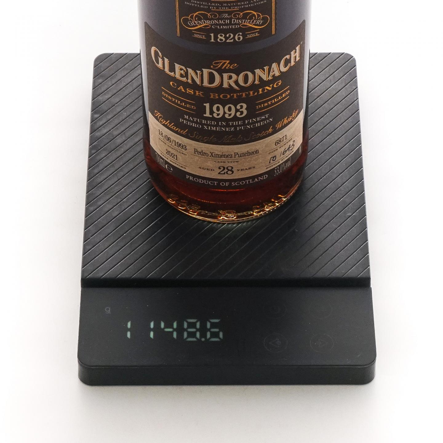 Glendronach 格兰多纳 28年 1993-2021 雪莉桶#6871