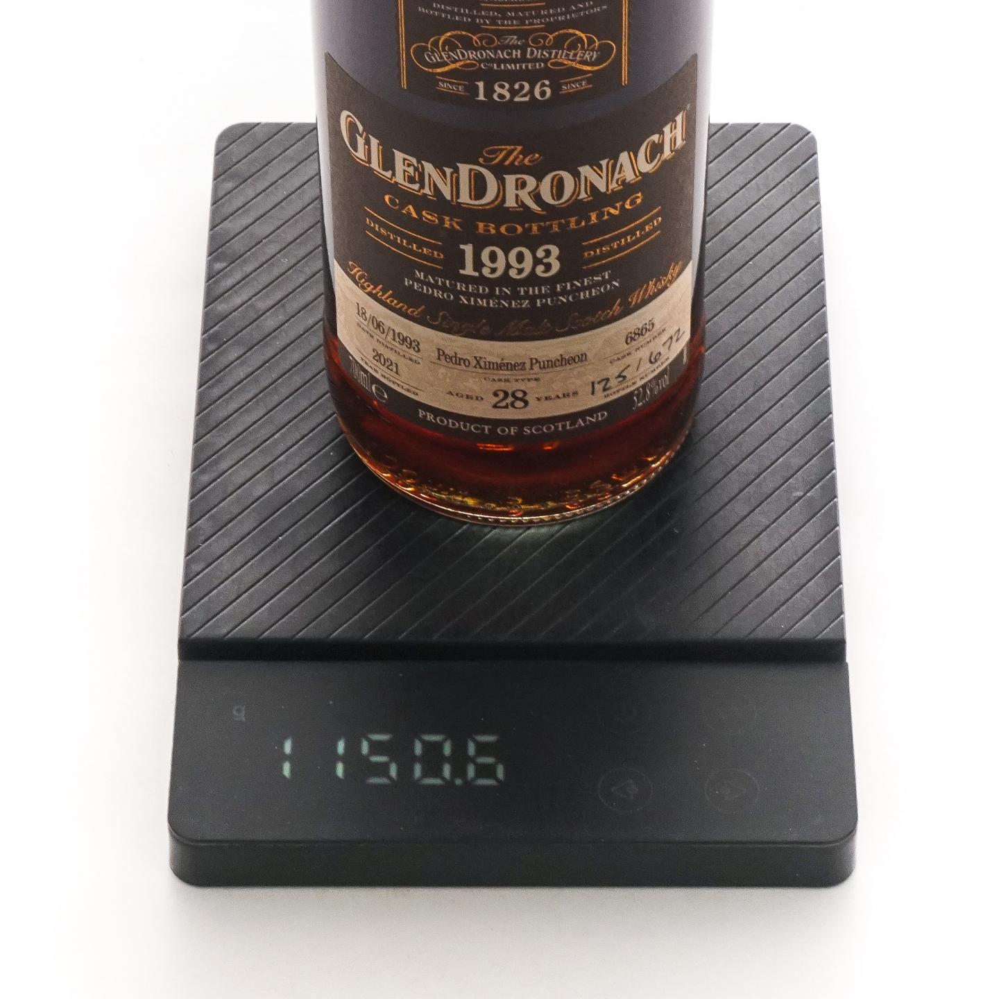 Glendronach 格兰多纳 28年 1993-2021 雪莉桶#6865 52.8%Vol.