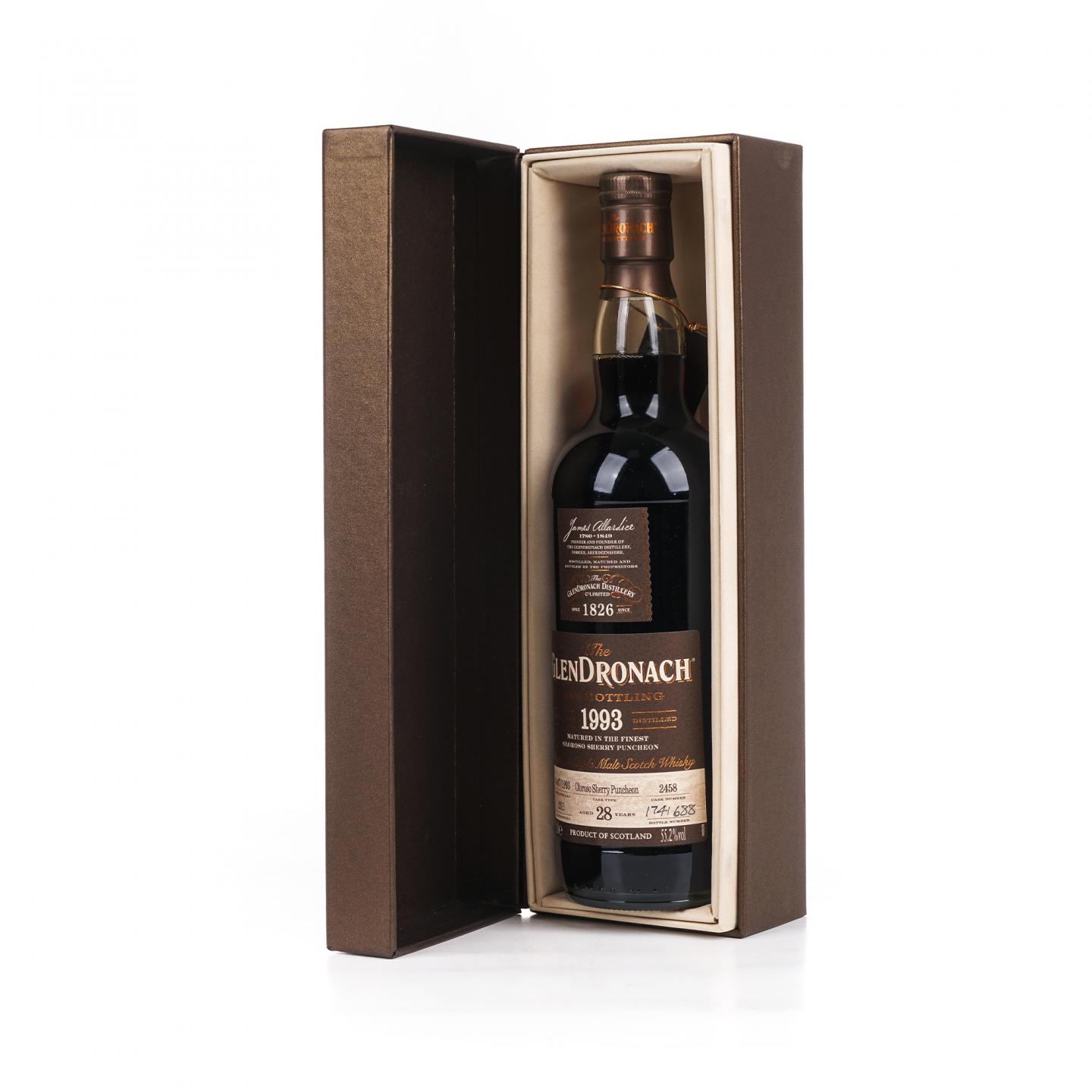 Glendronach 格兰多纳 28年 1993-2021 雪莉桶#2458 700ml