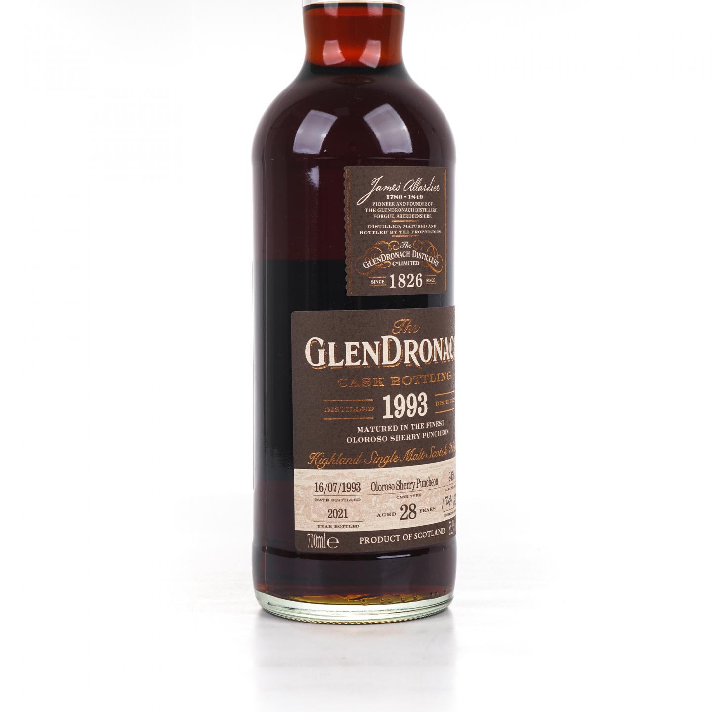 Glendronach 格兰多纳 28年 1993-2021 雪莉桶#2458 700ml