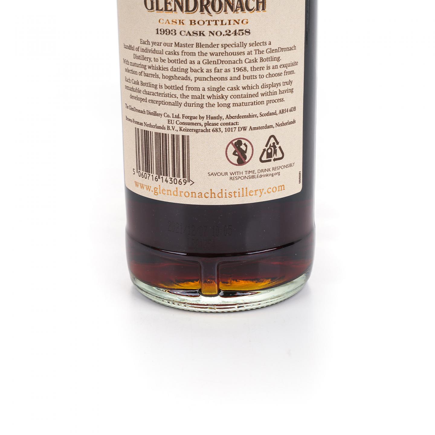 Glendronach 格兰多纳 28年 1993-2021 雪莉桶#2458 700ml