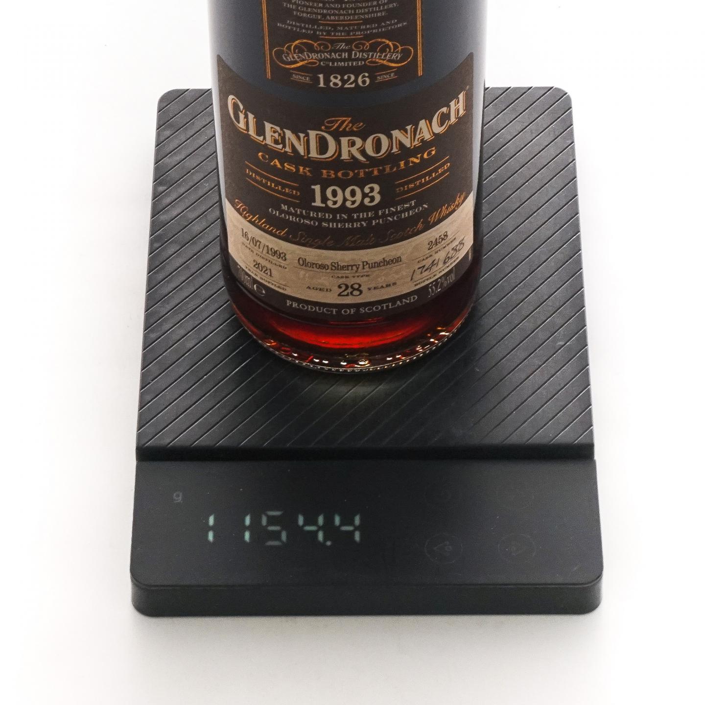 Glendronach 格兰多纳 28年 1993-2021 雪莉桶#2458 700ml