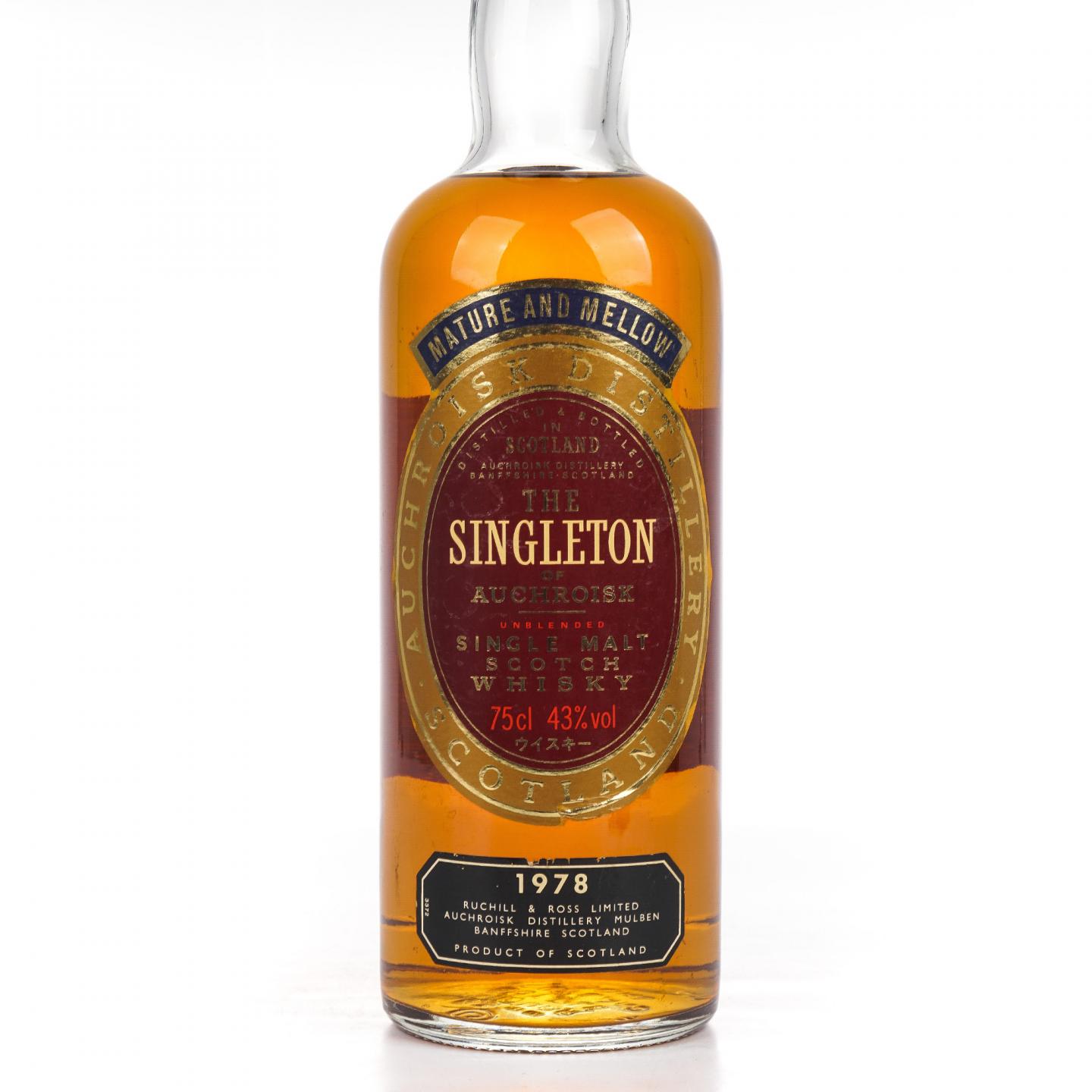 Auchroisk 奥克罗斯克 1978-1991 Singleton 750ml