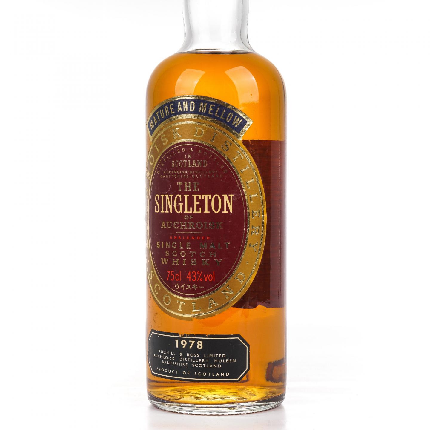 Auchroisk 奥克罗斯克 1978-1991 Singleton 750ml