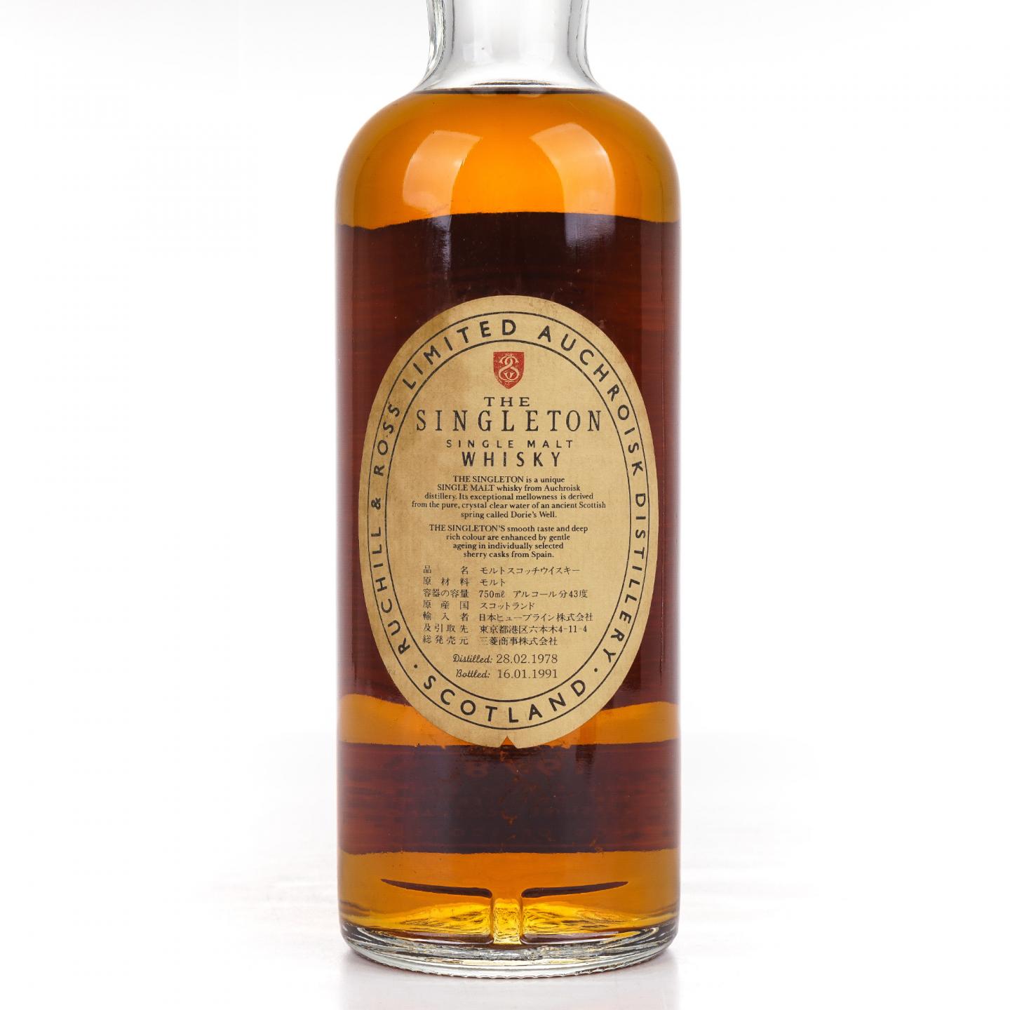 Auchroisk 奥克罗斯克 1978-1991 Singleton 750ml