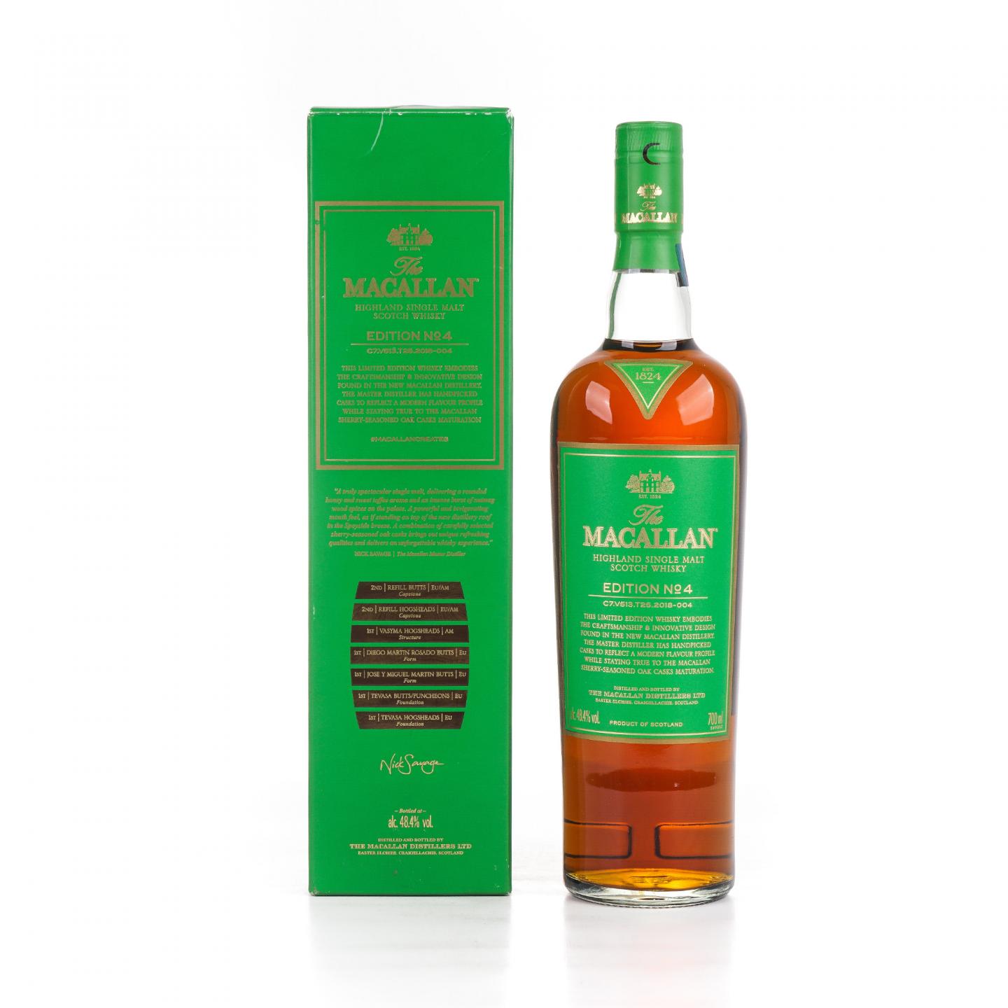 Macallan 麦卡伦 Edition No.4 绿标 700ml