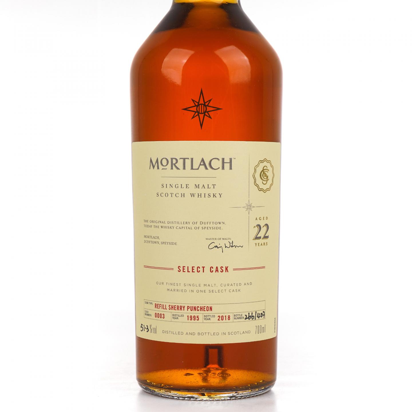 Mortlach 慕赫 22年 1995-2018 星星标 行货