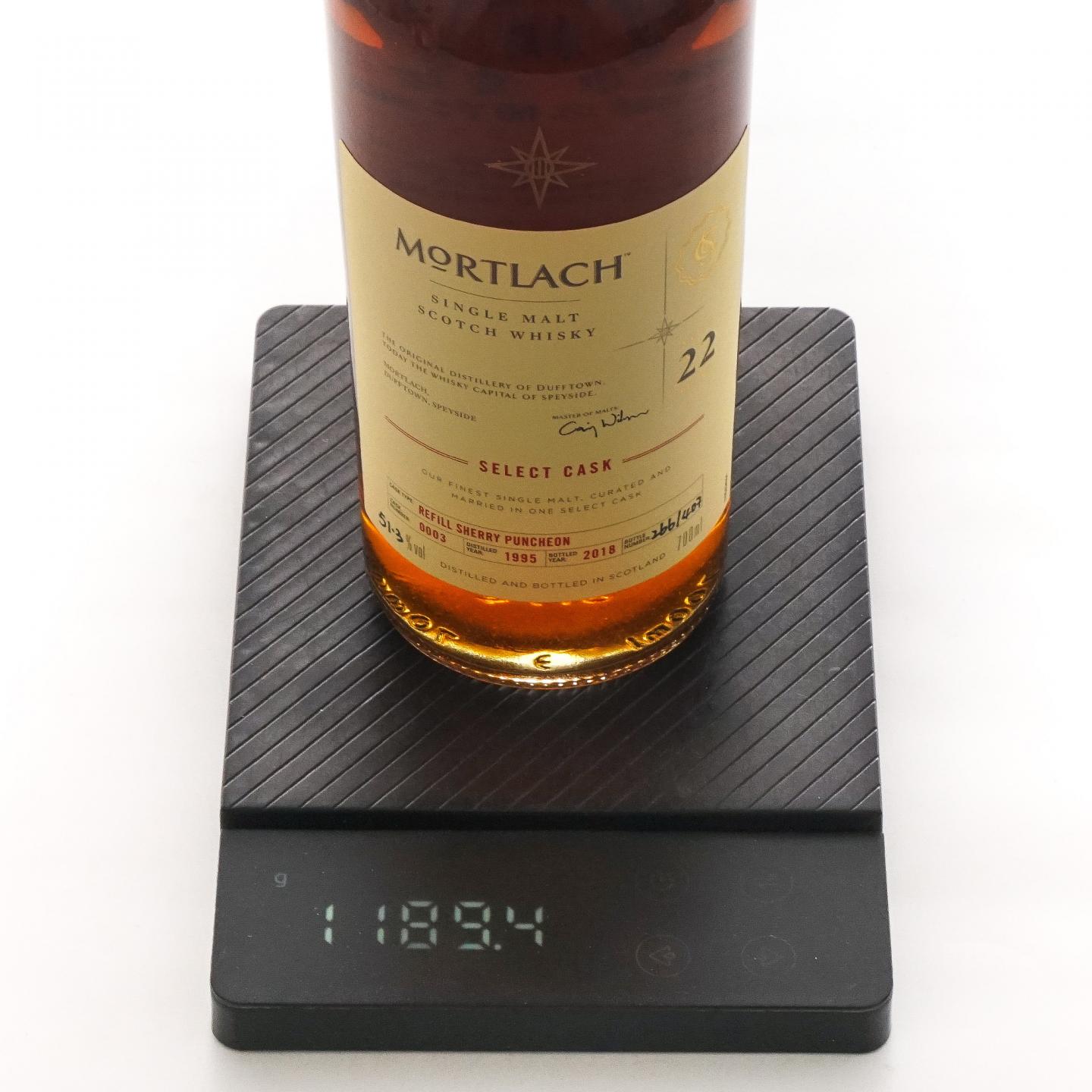 Mortlach 慕赫 22年 1995-2018 星星标 行货