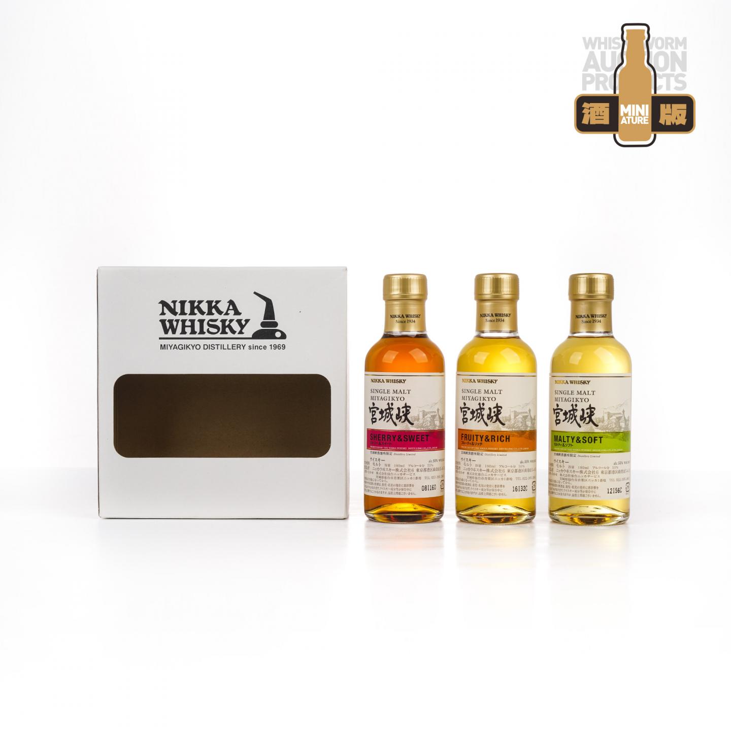 【中样】宫城峡 风味桶 Distillery Limited 180ml*3支组