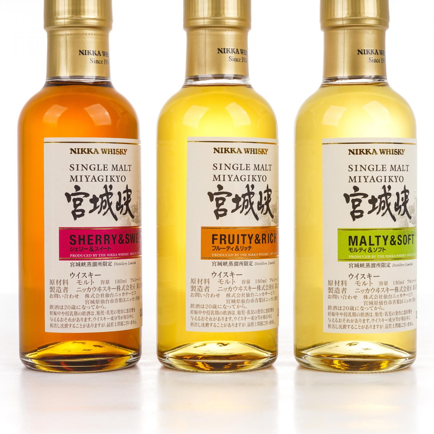 【中样】宫城峡 风味桶 Distillery Limited 180ml*3支组
