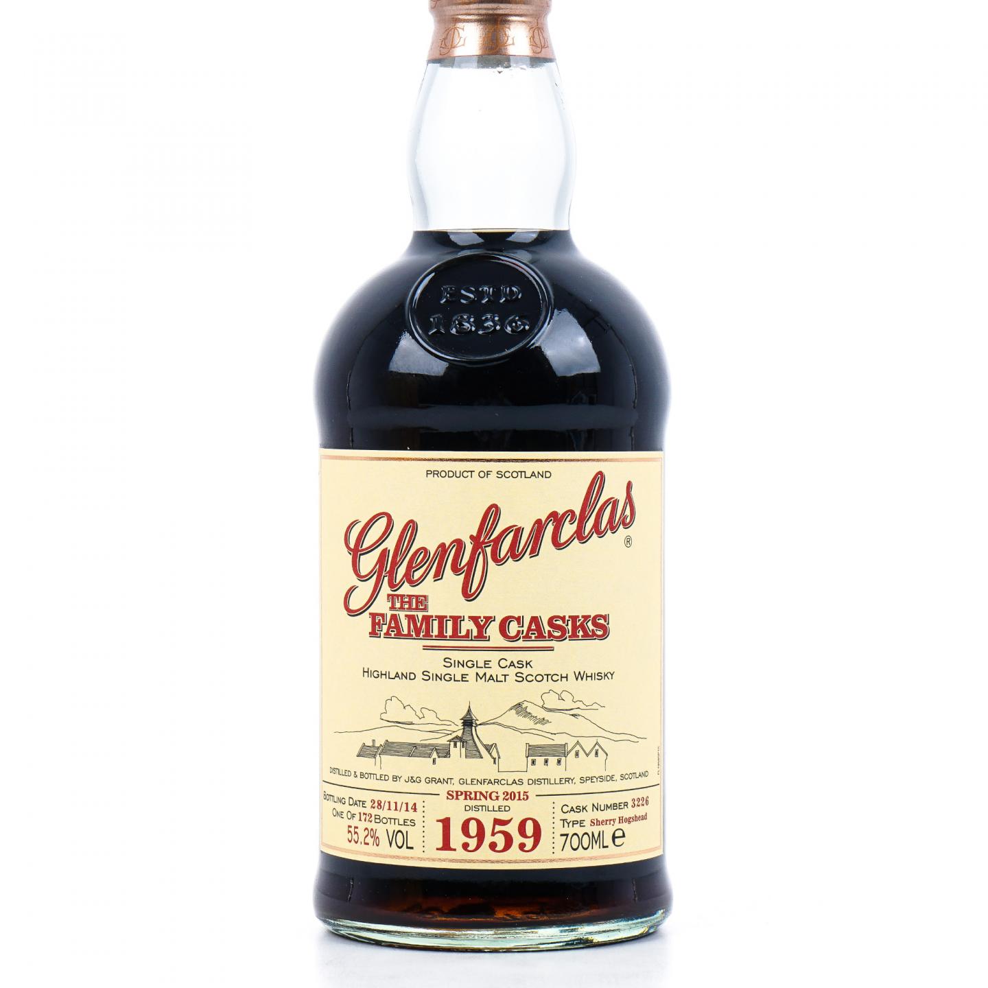 Glenfarclas 格兰花格 1959-2014 家族桶 雪莉单桶#3226