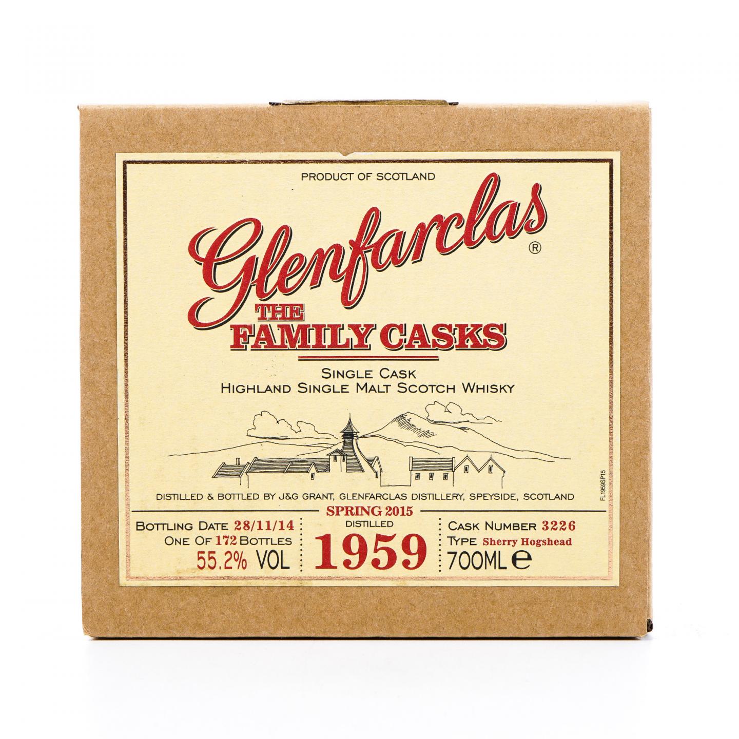 Glenfarclas 格兰花格 1959-2014 家族桶 雪莉单桶#3226