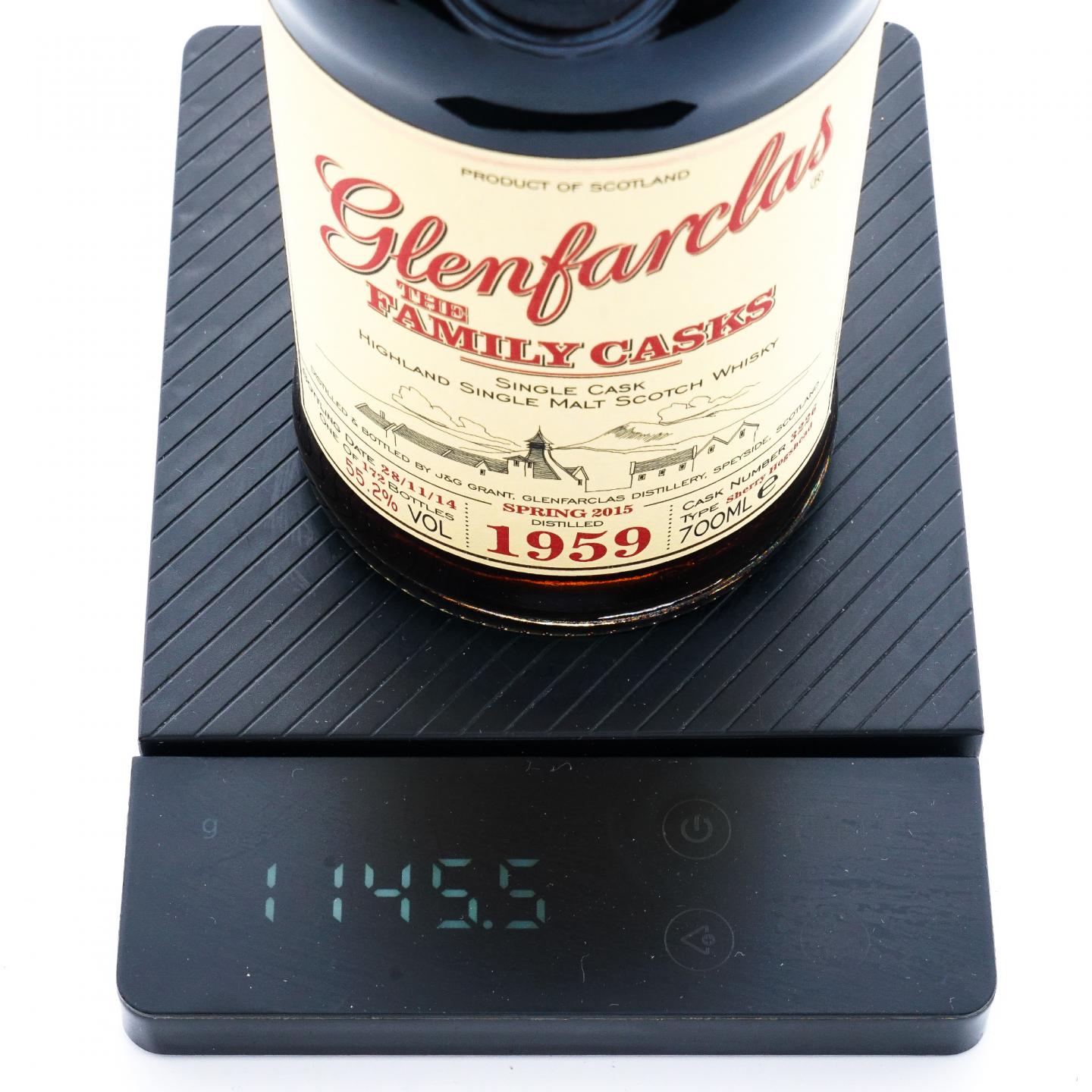 Glenfarclas 格兰花格 1959-2014 家族桶 雪莉单桶#3226