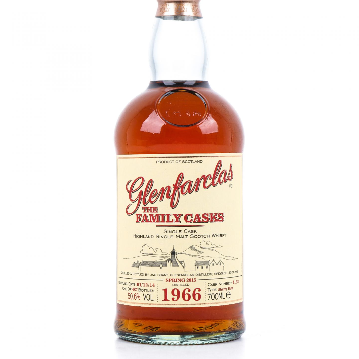 Glenfarclas 格兰花格 1966-2014 家族桶 雪莉单桶#4198