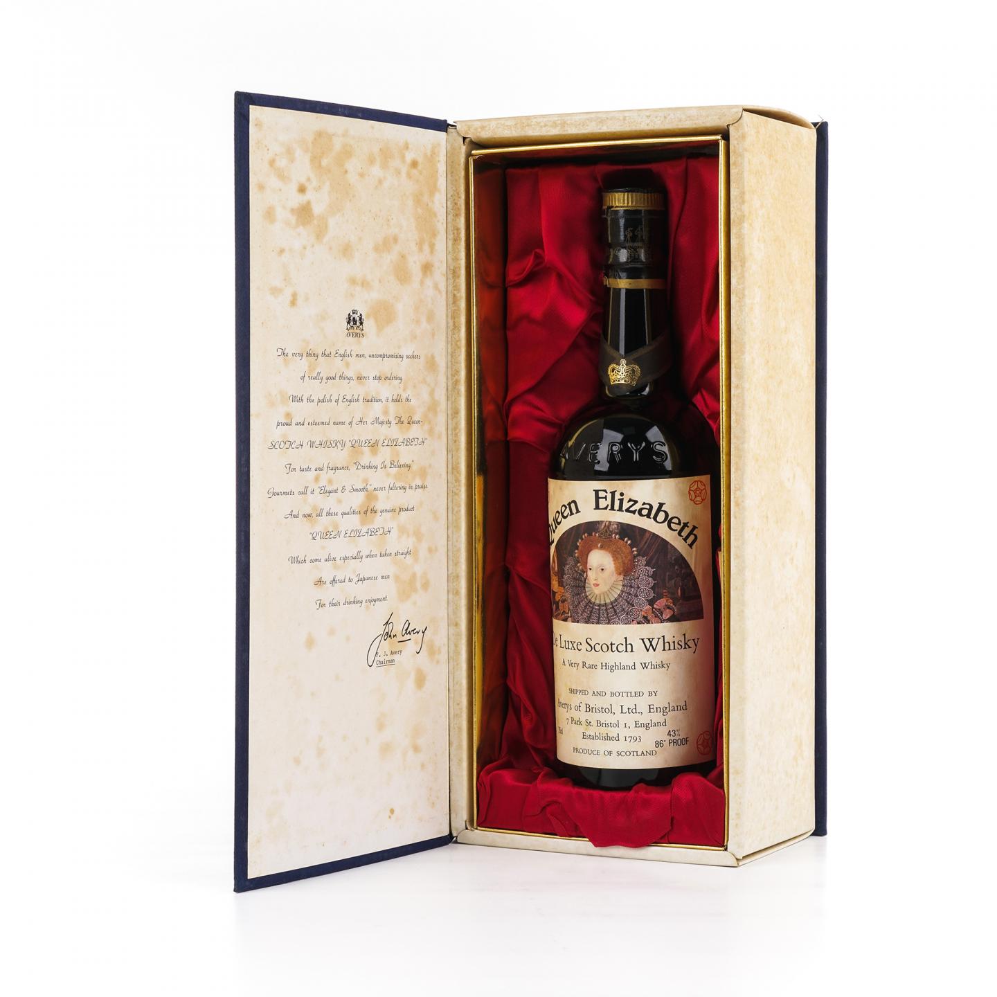 伊丽莎白女王 Averys 调和 De Luxe 750ML