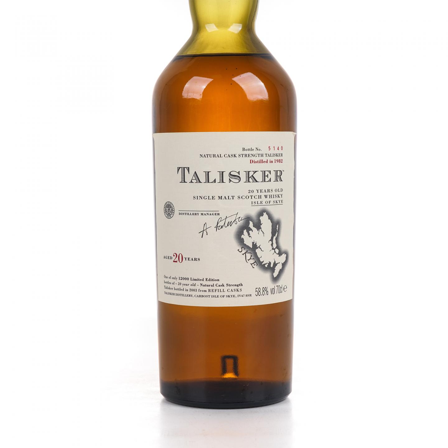Talisker 泰斯卡 20年 1982-2003 SR系列 桶强