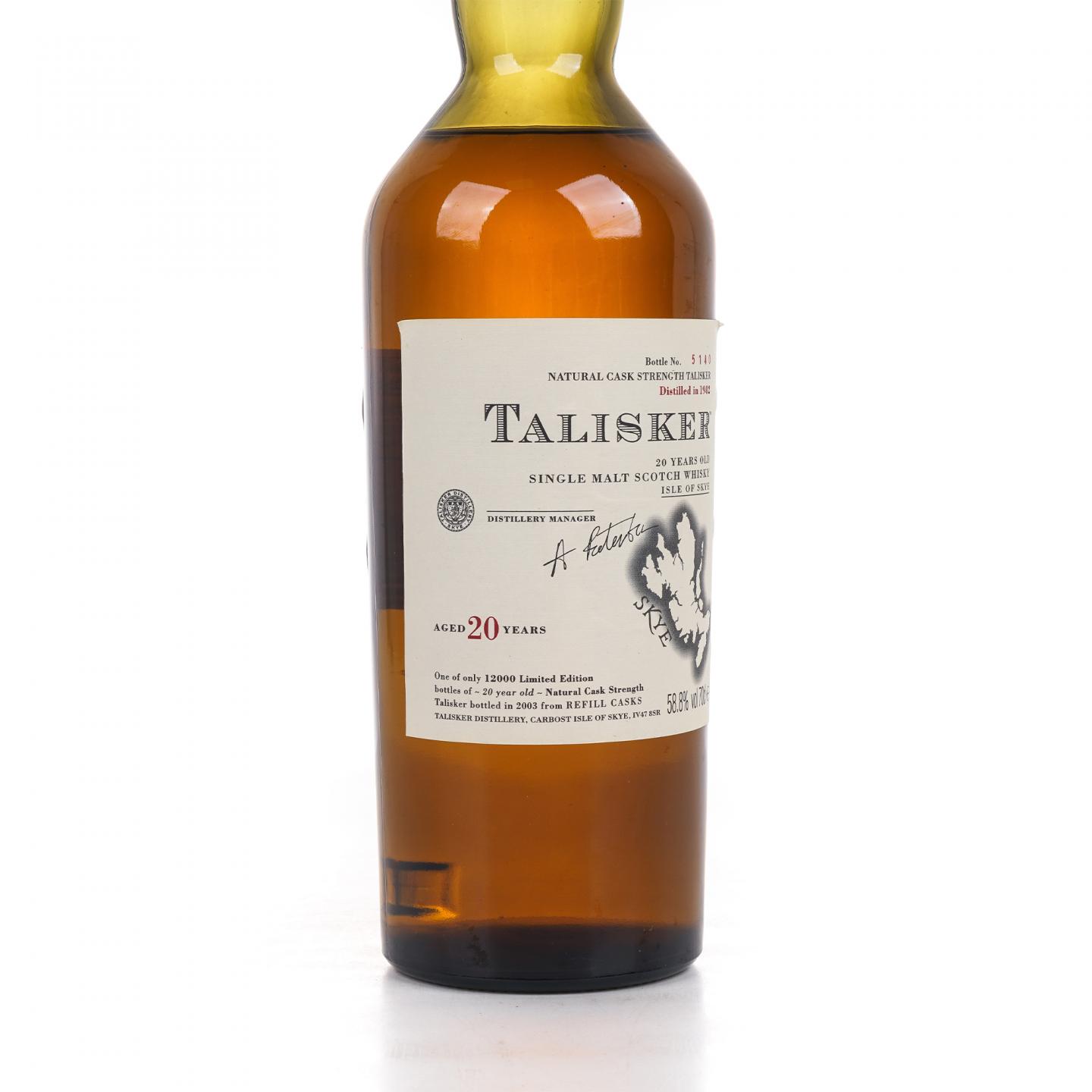 Talisker 泰斯卡 20年 1982-2003 SR系列 桶强