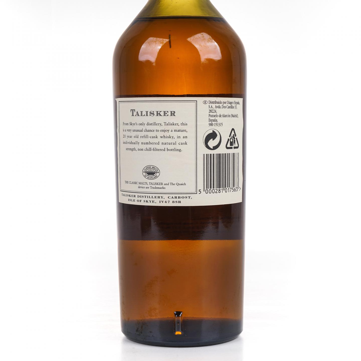 Talisker 泰斯卡 20年 1982-2003 SR系列 桶强