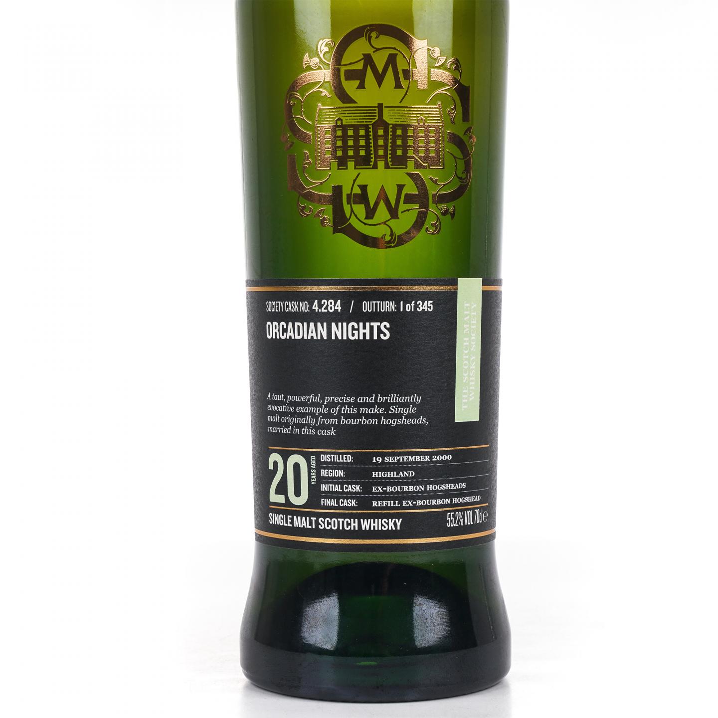 SMWS 4.284 高原骑士 20年 2000 单桶