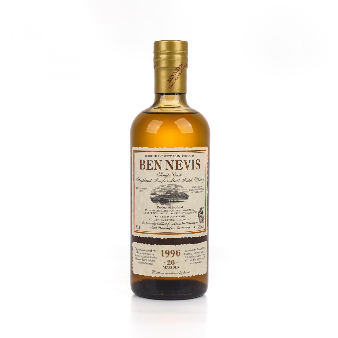 Ben Nevis 本尼维斯 20年 1996-2017 波本桶