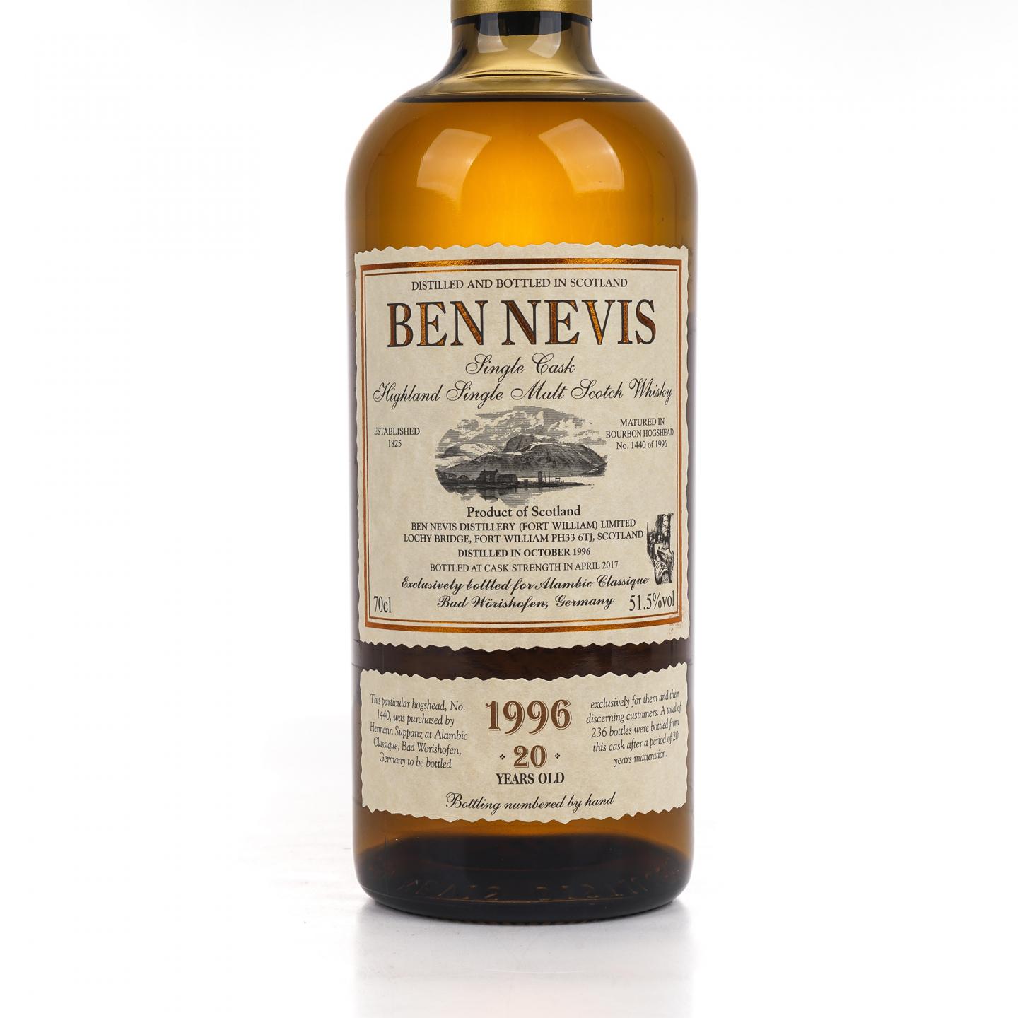 Ben Nevis 本尼维斯 20年 1996-2017 波本桶