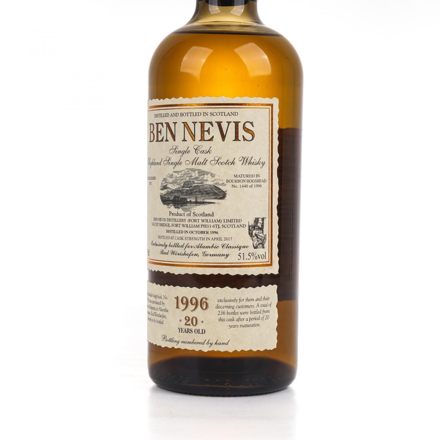 Ben Nevis 本尼维斯 20年 1996-2017 波本桶