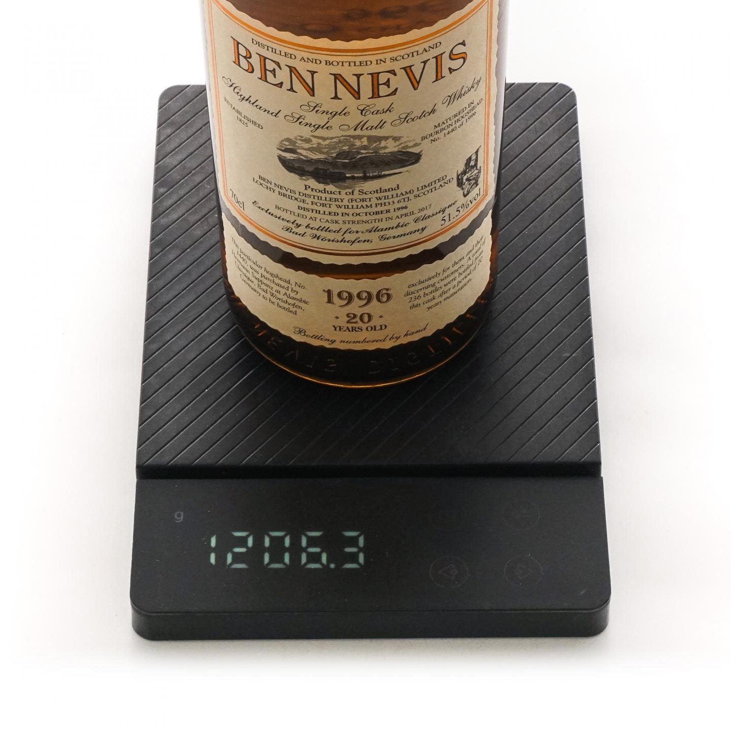 Ben Nevis 本尼维斯 20年 1996-2017 波本桶