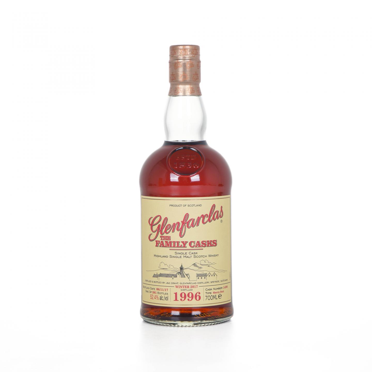 Glenfarclas 格兰花格 1996-2017 家族桶#1498