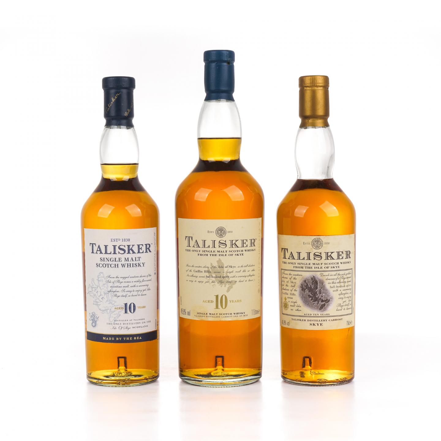 Talisker 泰斯卡 10年 700ml*2+1000ml 3瓶组