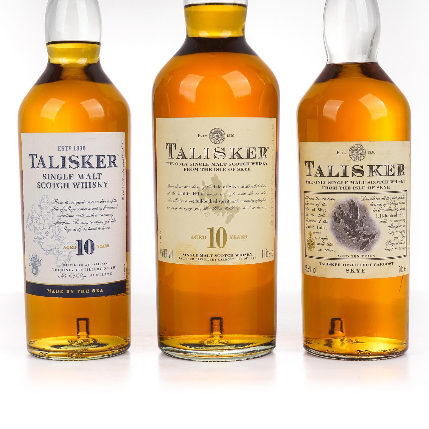 Talisker 泰斯卡 10年 700ml*2+1000ml 3瓶组