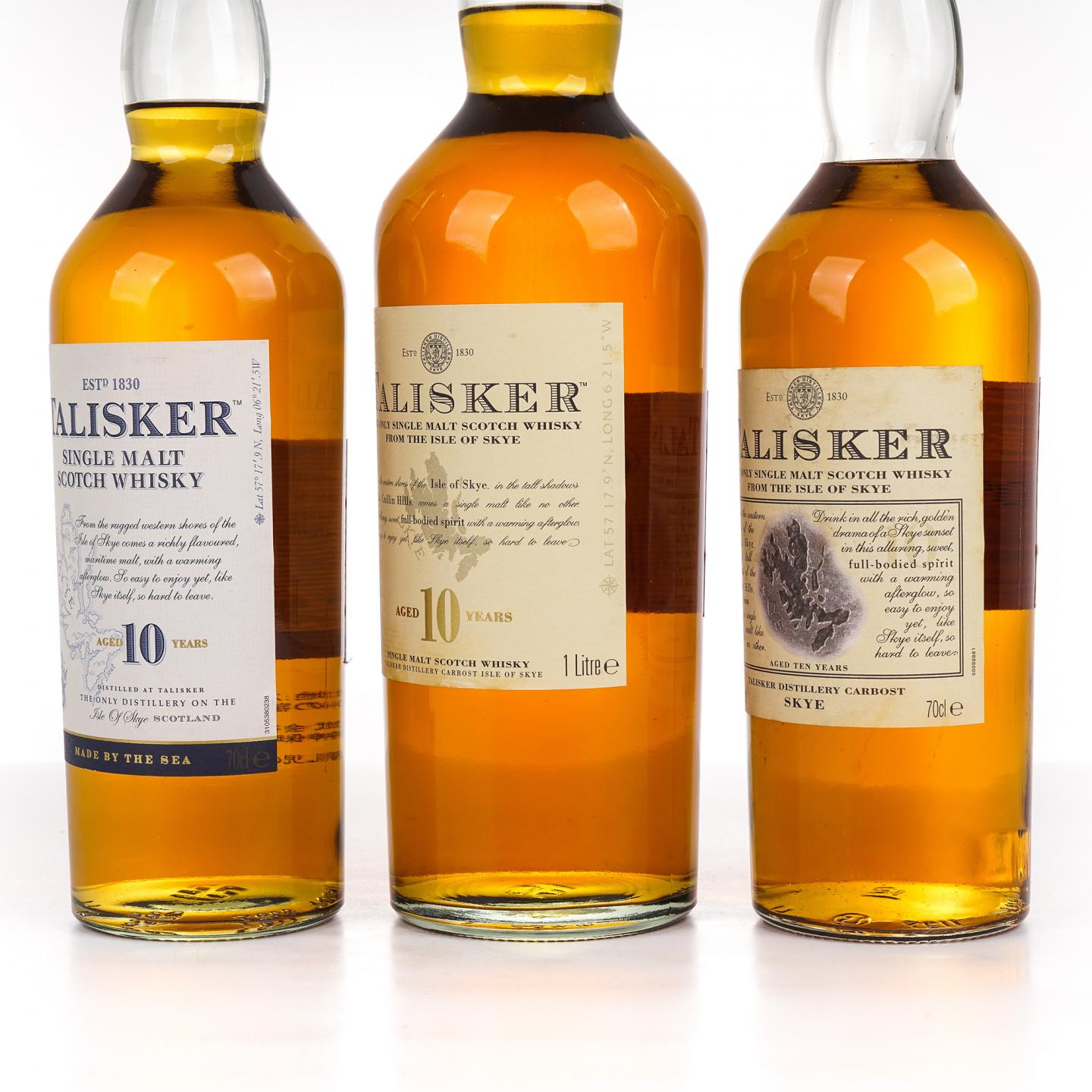 Talisker 泰斯卡 10年 700ml*2+1000ml 3瓶组