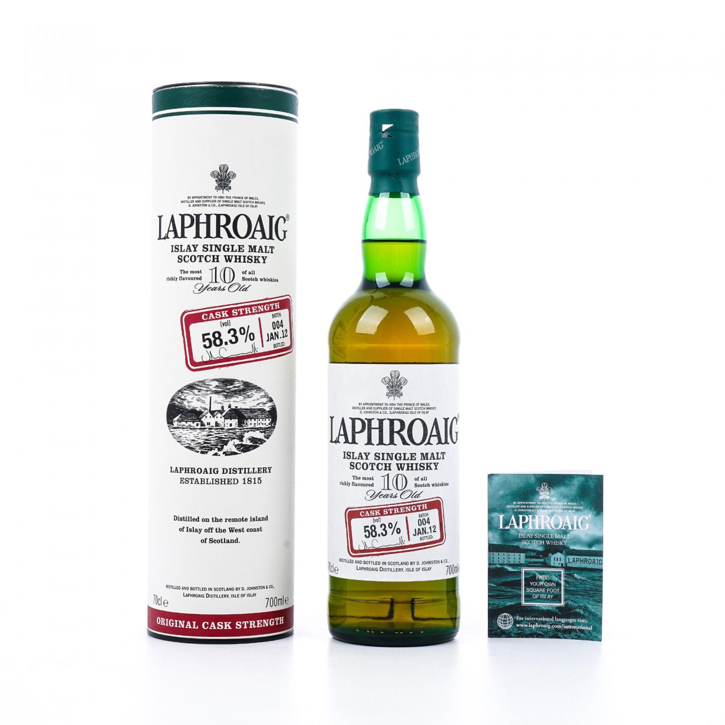 Laphroaig 拉弗格 10年 桶强 Batch 004