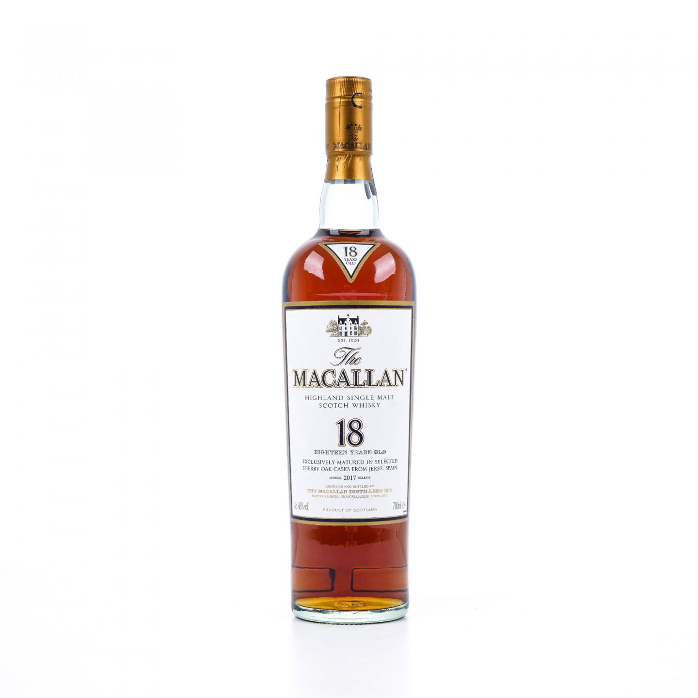 Macallan 麦卡伦 18年 2017 雪莉桶