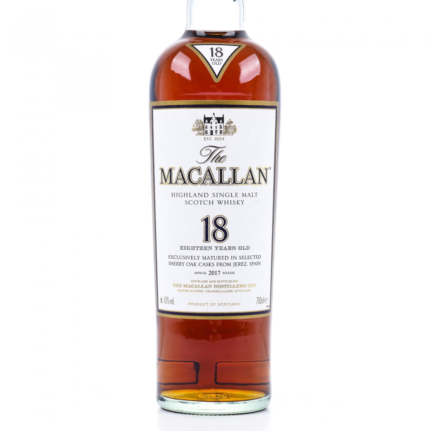 Macallan 麦卡伦 18年 2017 雪莉桶