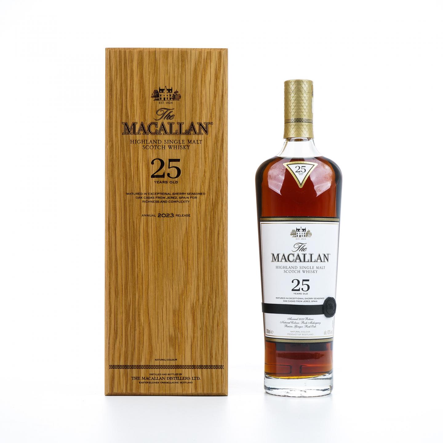 【附X光图】Macallan 麦卡伦 25年 2023 雪莉桶 黑腰带