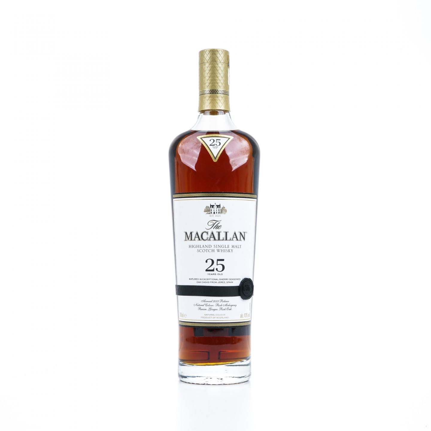 【附X光图】Macallan 麦卡伦 25年 2023 雪莉桶 黑腰带