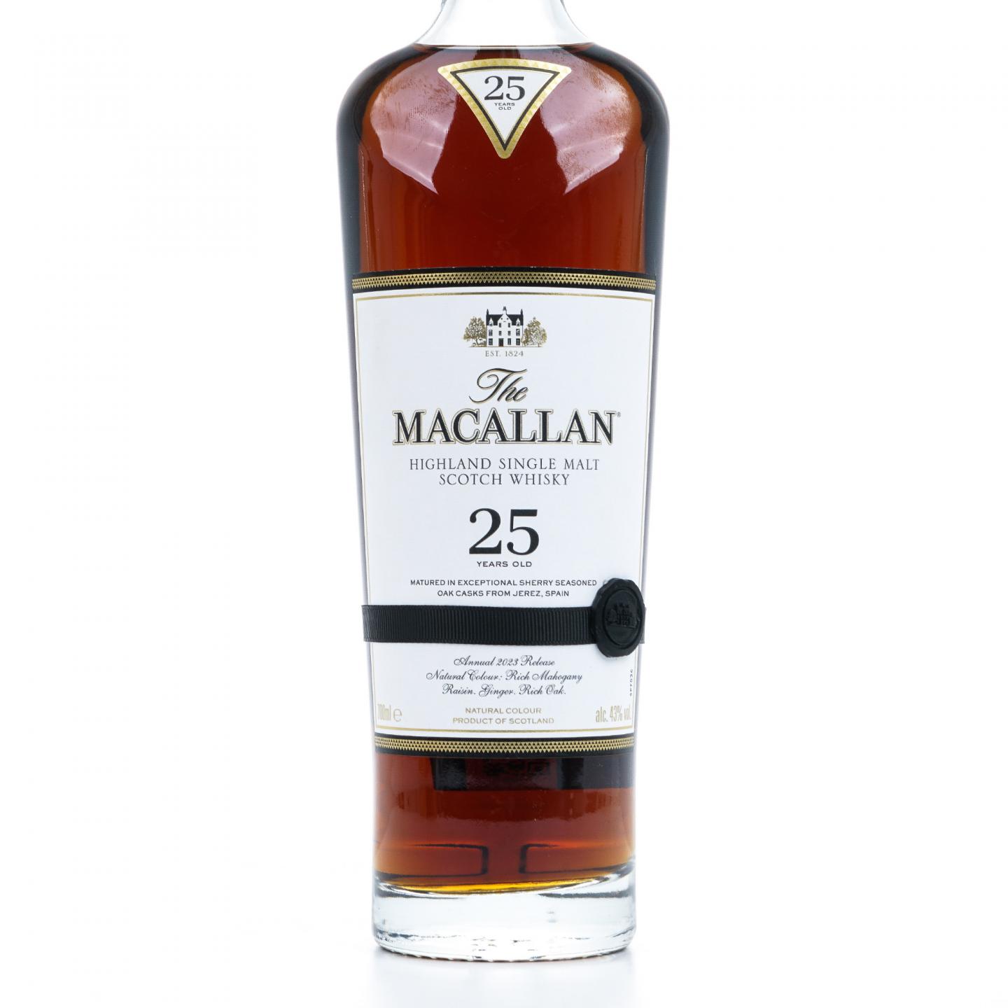 【附X光图】Macallan 麦卡伦 25年 2023 雪莉桶 黑腰带