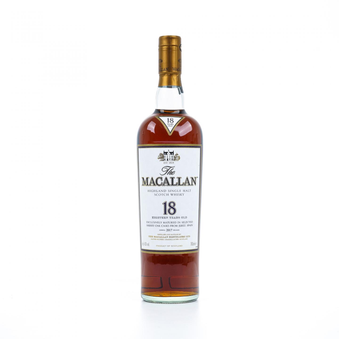 Macallan 麦卡伦 18年 2017 雪莉桶 700ml