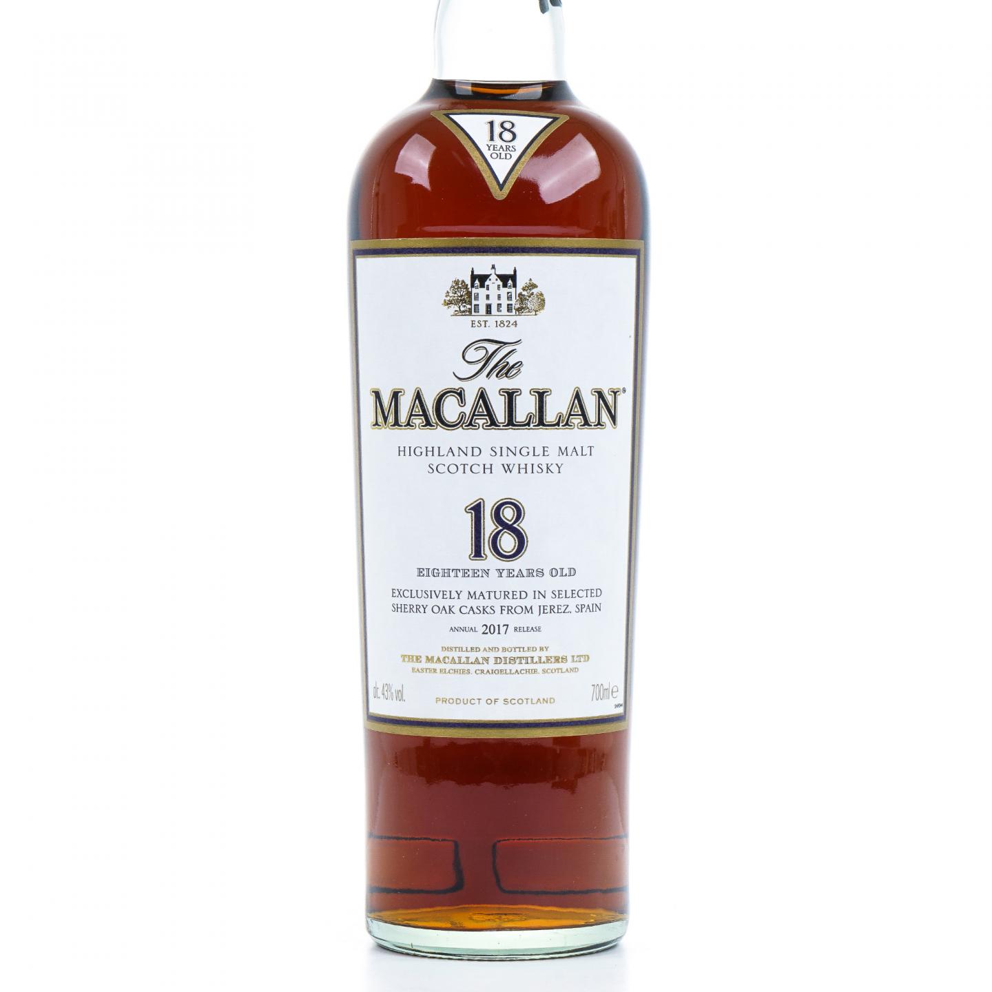 Macallan 麦卡伦 18年 2017 雪莉桶 700ml