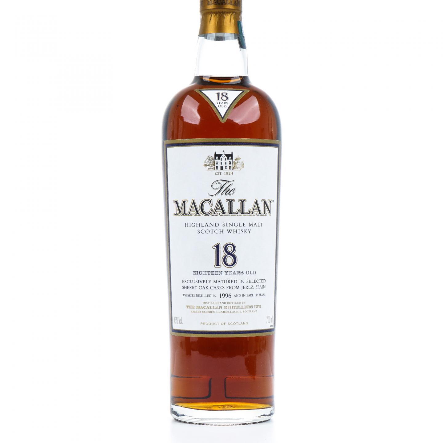 Macallan 麦卡伦 18年 1996 雪莉桶 43%