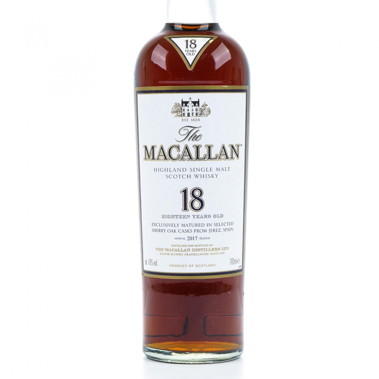Macallan 麦卡伦 18年 2017 雪莉桶 700ML