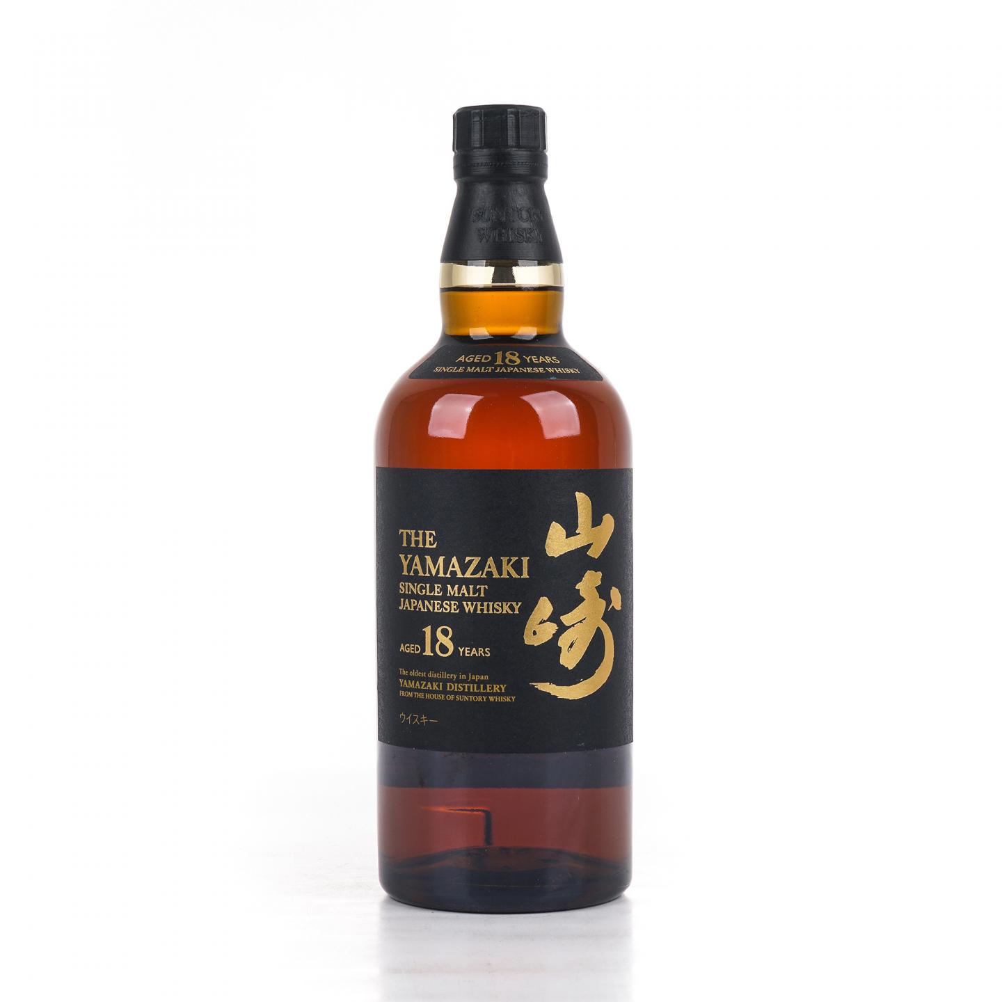 山崎 18年 金字黑标 single malt 43%Vol.