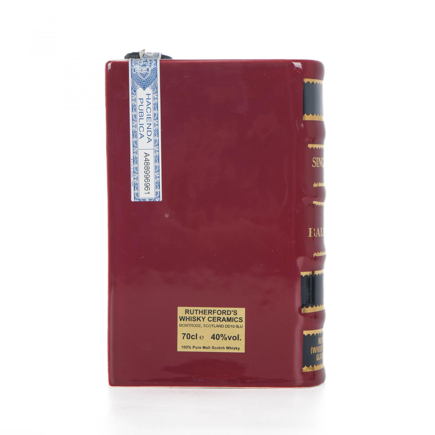 Balmenach 巴门纳克 红陶瓷书 Rutherford & Co