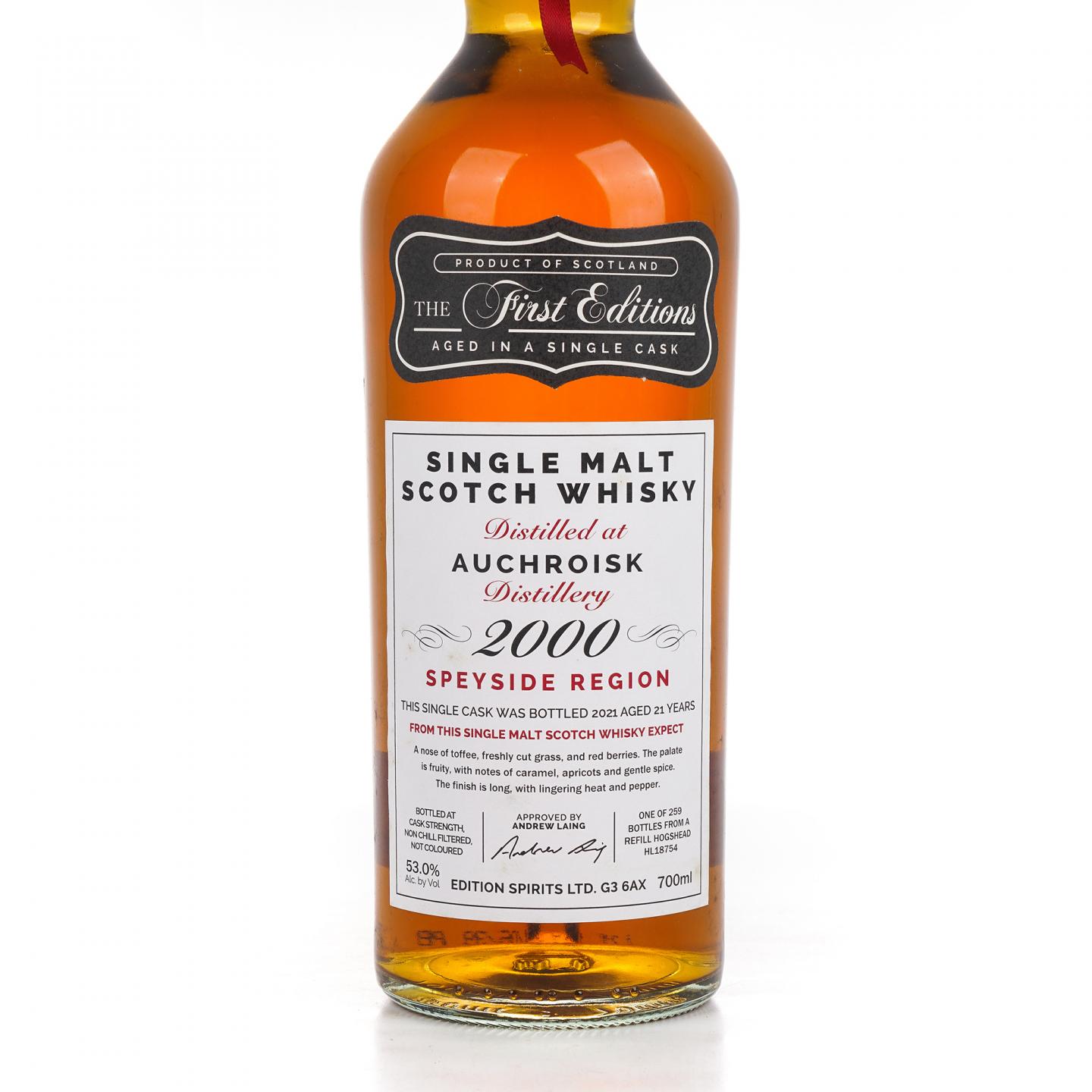 Auchroisk 奥克罗斯克 21年 2000-2021 单桶 Edition Spirits