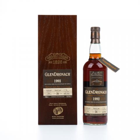 Glendronach 格兰多纳 26年 1992-2018 雪莉桶#74